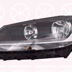 Headlight, Right, H7/H7, with motor for headlamp levelling, AL, 7N1 941 006 (VW), 7N1941006B (VW), 7N1941006C (VW)