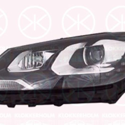 Headlight, Left, Bi-Xenon, with dynamic bending light, with motor for headlamp levelling, without control unit for Xenon, D3S/H7, AL, 7N1 941 753 (VW), 7N1 941 753A (VW), 7N1 941 753B (VW)