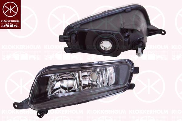 Front Fog Light, Right Front, H8, without bulb holder, 7N0 941 700 (VW), 7N0941700C (VW)