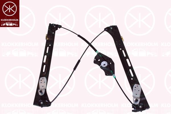 Window Regulator, without electric motor, Electric, Left Front, 7N0 837 461 (VW)