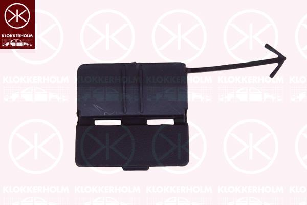 Flap, tow hook, Front, 7N0 807 205 (VW), 7N0 807 205 GRU (VW)