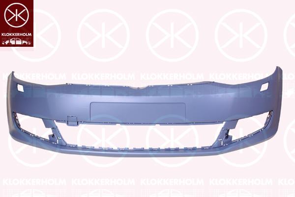 Bumper, w/primer, Front, with hole(s) for washer nozzle, 7N0 807 217 B GRU (VW)