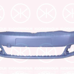 Bumper, w/primer, Front, with hole(s) for washer nozzle, 7N0 807 217 B GRU (VW)