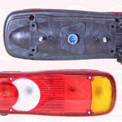 Tail Light Assembly, Right, with back-up alarm, without number plate light, Number of threaded bolts: 2, with bulb holder, Number of pins: 7, Vignal, 0005801426917 (IVECO), 5801426917 (IVECO)