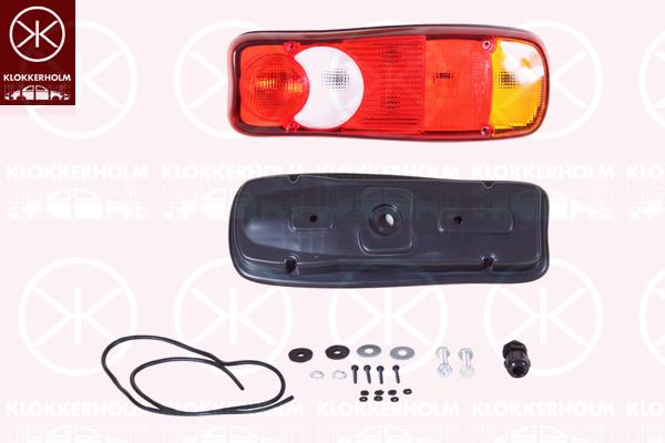 Tail Light Assembly, Right, without number plate light, with bulb holder, without pipe, with seal, 1401731 (DAF), 20769784 (VOLVO), 265550674R (RENAULT), 5001846848 (RENAULT), 5001857965 (RENAULT), 5001870556 (RENAULT), 7420862041 (RENAULT)