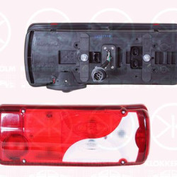 Tail Light Assembly, Right, without number plate light, with alarm, with bulb holder, VIGNAL, 2160121 (SCANIA)