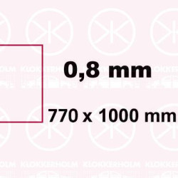 Table Sheet, Steel, Electrogalvanized, Repair Panel, Sheet Strength [mm]: 0.8, Length [mm]: 1000, Width [mm]: 770, Pallet, 