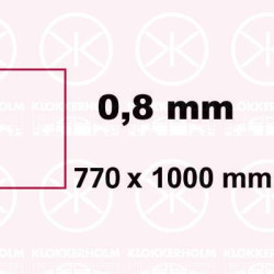 Table Sheet, Steel, Repair Panel, Sheet Strength [mm]: 0.8, Length [mm]: 1000, Width [mm]: 770, Pallet, 