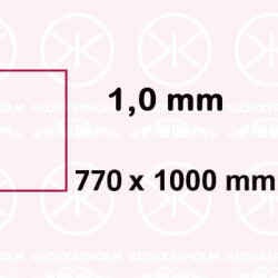 Table Sheet, Steel, Repair Panel, Sheet Strength [mm]: 1.0, Length [mm]: 1000, Width [mm]: 770, Pallet, 