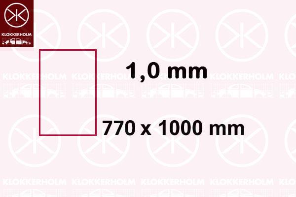 Table Sheet, Steel, Repair Panel, Sheet Strength [mm]: 1.0, Length [mm]: 1000, Width [mm]: 770, Pallet, 