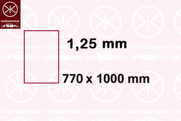 Table Sheet, Steel, Repair Panel, Sheet Strength [mm]: 1.25, Length [mm]: 1000, Width [mm]: 770, Pallet, 