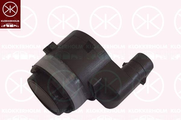 Sensor, parking distance control, Front, Connector Shape: angled, Paintable, Number of pins: 3, Ultrasonic Sensor, 5Q0919275A (VW), 5Q0919275AGRU (VW), 5Q0919275CGRU (VAG), 5Q0919275CGRU (AUDI), 66 20 9 274 428 (BMW)