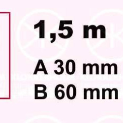 Profile Sheet, L-profile, Height [mm]: 60, Width [mm]: 30, Length [mm]: 1500, Sheet Strength [mm]: 1.25, 