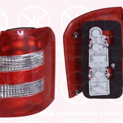 Tail Light Assembly, with bulb holder, white/red, Left, 8Z0 945 095A (AUDI), 8Z0 945 095B (AUDI)