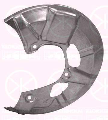 Splash Guard, brake disc, Front Axle Left, Diameter 1/Diameter 2 [mm]: 267/110, Zinc-coated, 321615311A (AUDI), 811615311A (AUDI)