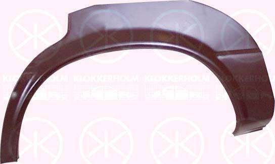 Quarter Panel, 4-dr, Wheel Arch Border, Repair Panel, Left Rear, Outer section, 