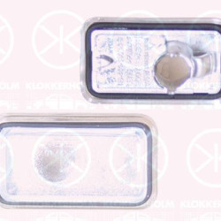 Direction Indicator, without bulb holder, Crystal clear, lateral installation, not ECE approved, N/A (AUDI)