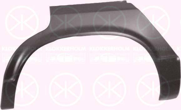 Quarter Panel, 4-dr, Wheel Arch Border, Repair Panel, Right Rear, Outer section, 