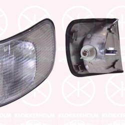 Direction Indicator, with bulb holder, white, Left, 4A0 953 049B (AUDI), 4A0941003A (AUDI), 4A0941003B (AUDI)