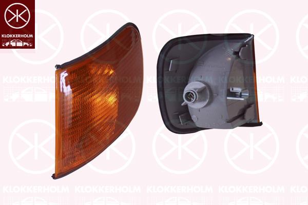 Direction Indicator, with bulb holder, yellow, Right, 4A0 953 050 (AUDI), 4A0941004A (AUDI), 4A0941004B (AUDI)