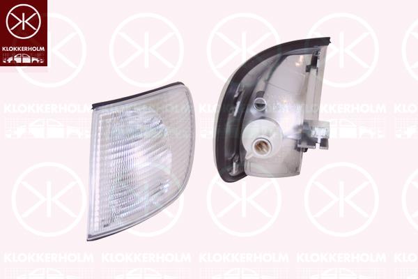 Direction Indicator, with bulb holder, white, Right, 4A0 953 050D (AUDI), 9EL 583 4021 (AUDI)