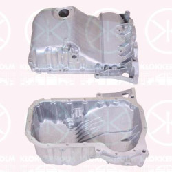 Oil Sump, Aluminium, with bore for oil-level sensor, 058 103 598 (AUDI), 058 103 598 B (AUDI), 058 103 598 D (AUDI), 058 103 598B (AUDI), 058 103 598D (AUDI), 058 103 599 (AUDI), 058 103 603 (AUDI), 058 103 603 D (AUDI), 058103603 (AUDI), 058103603D (AUDI), 58103598 (AUDI), 58103599 (AUDI)