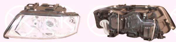 Headlight, Right, Illuminance [lx]: 20, H7/H1, without motor for headlamp levelling, T.Y.C, 4B0 941 030D (AUDI), 4B0 941 030K (AUDI)