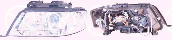 Headlight, Left, Illuminance [lx]: 20, H7/H1, without motor for headlamp levelling, Depo, 4B0 941 029N (AUDI), 4B0941029T (AUDI)