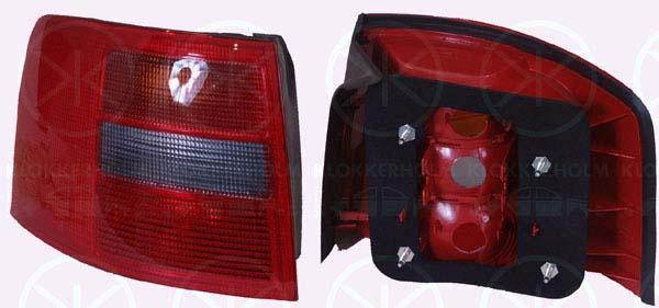 Tail Light Assembly, without bulb holder, Right, 4B9 945 096D (AUDI), 4B9 945 096D 3FZ (AUDI), 4B9945218 (AUDI)