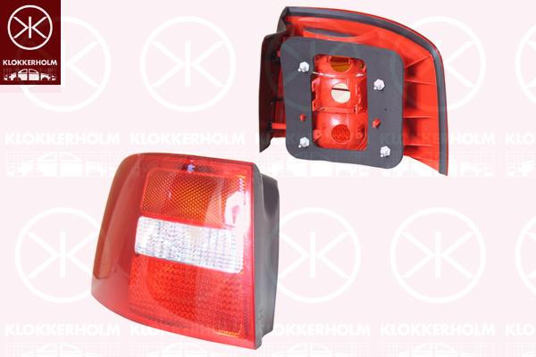 Tail Light Assembly, without bulb holder, Left, 4B9 945 095F (AUDI), 4B9 945 095F 3FZ (AUDI)