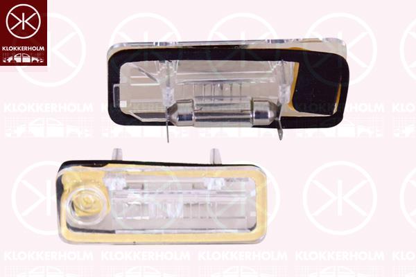 Licence Plate Light, with bulb holder, 4B9 943 021 (AUDI)