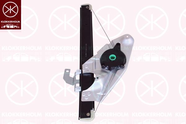 Window Regulator, OE-type, without electric motor, Electric, Left Rear, 4B0 839 461 (AUDI)