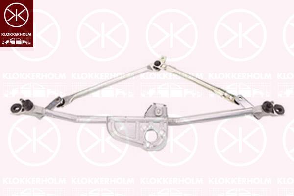 Wiper Linkage, Set, Front, for left-hand drive vehicles, 4B1 955 603B (AUDI)