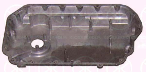 Oil Sump, Aluminium, with bore for oil-level sensor, 06B 103 604C (AUDI), 06C 103 604C (AUDI)