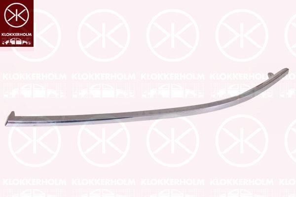 Trim/Protection Strip, bumper, chrome, Left Front, 4B0 807 173 2ZZ (AUDI), 4B08071732ZZ (AUDI)