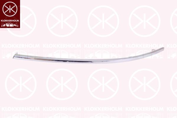 Trim/Protection Strip, bumper, chrome, Left Front, 4B0 807 173E 2ZZ (AUDI), 4B0 807 173E2ZZ (AUDI)