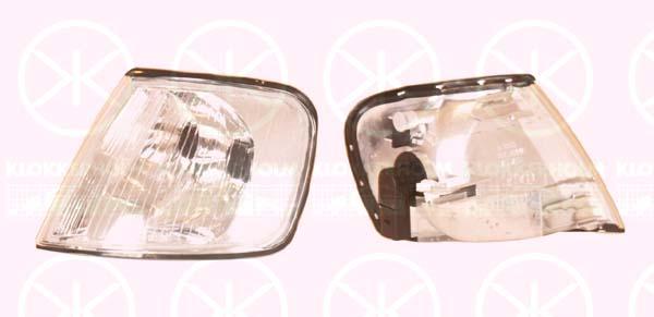 Direction Indicator, with bulb holder, white, Left, 8L0 941 003A (AUDI), 8L0 953 049 (AUDI)