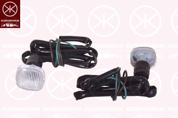 Direction Indicator, with bulb holder, white, lateral installation, 4D0 949 127D (AUDI)