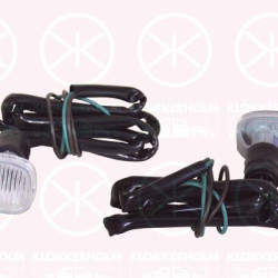 Direction Indicator, with bulb holder, white, lateral installation, 4D0 949 127D (AUDI)