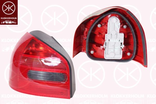 Tail Light Assembly, with bulb holder, Left, AL, 8L0 945 095A (AUDI)