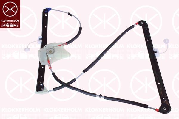 Window Regulator, 4-dr, OE-type, without electric motor, Electric, Right Front, 8L4 837 462 (AUDI)