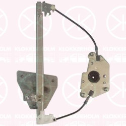 Window Regulator, 4-dr, without electric motor, Electric, Left Rear, 8L4 839 461 (AUDI)