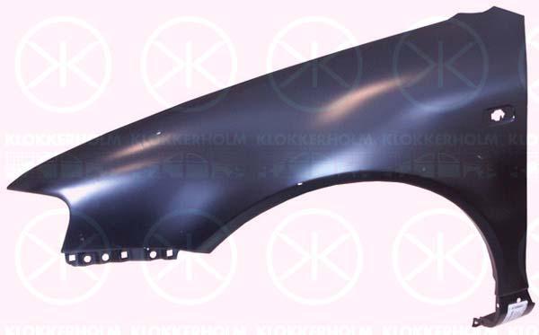 Wing, Right Front, with hole for direction indicator, Zinc-coated, 8L0 821 106B (AUDI)