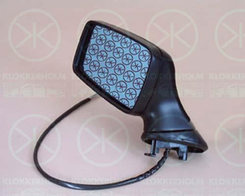 Exterior Mirror, Control: cable pull, Convex, blue, Right, 893 857 536C (AUDI), 893857502G3FZ (AUDI)