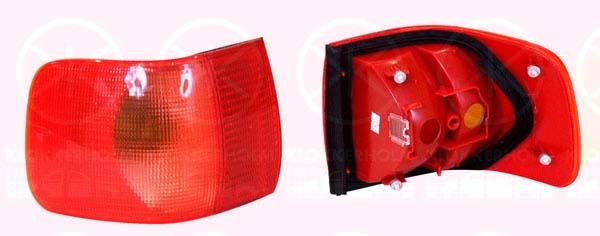 Tail Light Assembly, without bulb holder, Left, Outer section, 8A0 945 217B (AUDI)