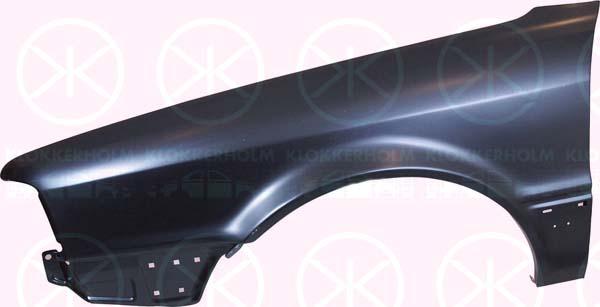 Wing, Left Front, without hole for direction indicator, Pre-galvanized, 8A0 821 105 (AUDI)