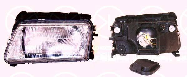 Headlight, Valeo-type, H4, without motor for headlamp levelling, Left, Illuminance [lx]: 20, 8D0 941 003A (AUDI), 8D0 941 029 (AUDI)