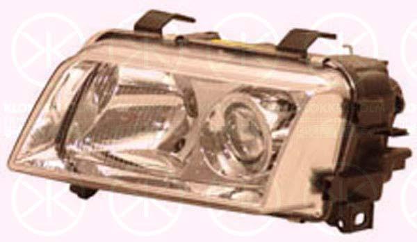 Headlight, H7/H7/H1, without motor for headlamp levelling, Crystal clear, Illuminance [lx]: 27.5, Left, Depo, 8D0 941 003A (AUDI), 8D0 941 029B (AUDI)