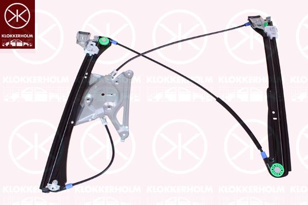 Window Regulator, 4-dr, OE-type, without electric motor, Electric, Left Front, 8D0 837 461 (AUDI)