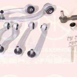 Control/Trailing Arm Kit, wheel suspension, Set, Full Body Section, Front Axle both sides, Control Arm, 8D0 498 988 (AUDI), 8D0498988 (SKODA)